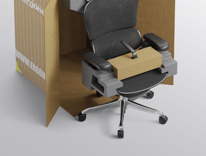Эргономичное офисное кресло Ergonor Baoying с поддержкой поясницы, компьютерное кресло, игровое кресло, серебристо-белая сетка