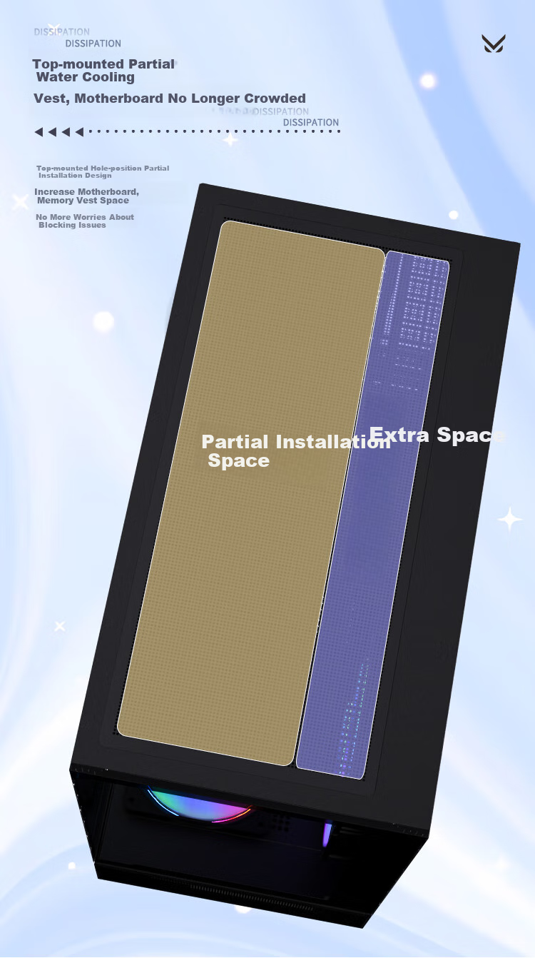 Корпус для ПК FPMAX Time Crystal Z8 Seaside View, ATX, белый