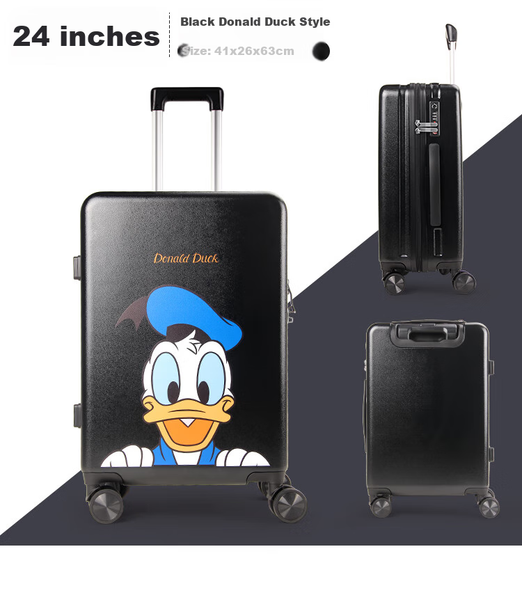 Чемодан Mesuca Disney Collaboration, студенческий багаж с колесами, кодовый замок, большая вместимость, колеса на 360 градусов, 20 дюймов, для мужчин и женщин