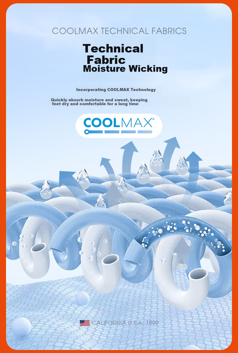 Спортивные носки TFO DuPont Coolmax, мужские, оранжевые, размер L