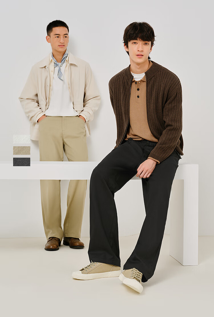 Повседневные брюки Semir для мужчин, модель 109925127102, прямые, на все сезоны, весна-осень, размер L