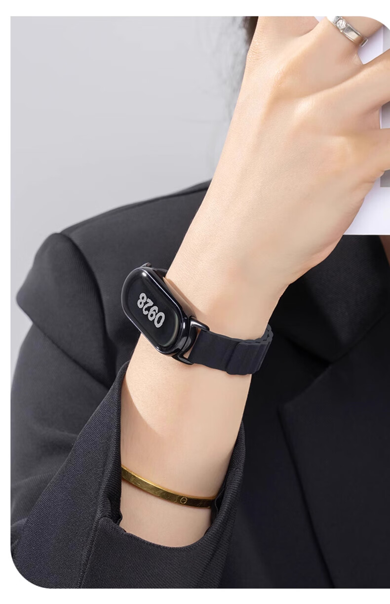 Ремешок Iboann для Xiaomi Mi Band 9/10, магнитный, универсальный, керамический, для умных фитнес-часов, аксессуар с быстросъемным креплением для мужчин и женщин