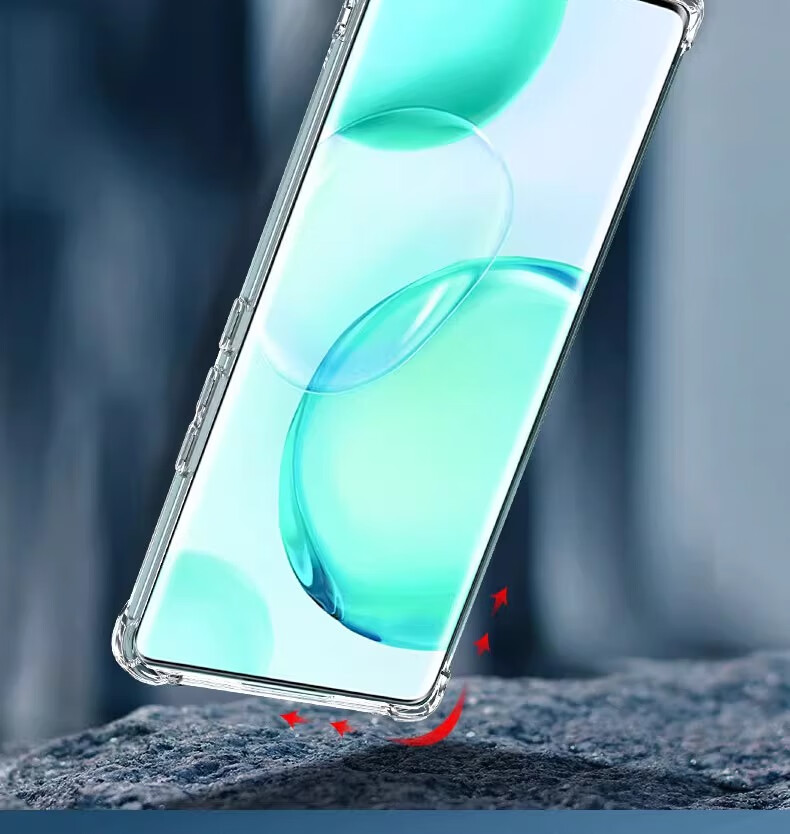 Противоударный чехол HOLDZU для Honor Magic7 Pro, ультратонкий матовый дизайн, силиконовая защита объектива, прозрачный