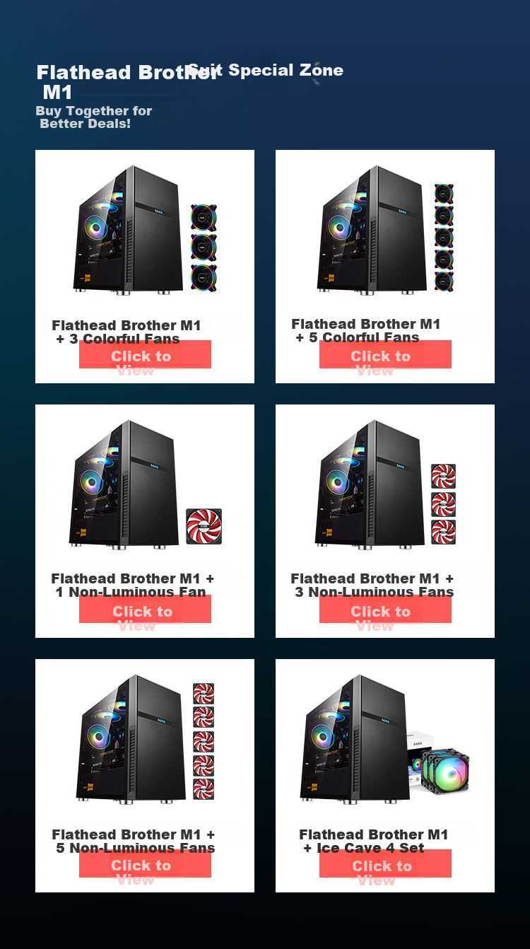 Компьютерный корпус SAMA Pingtouge M1 Gaming Edition, черный, поддержка M-ATX, Mini-ITX