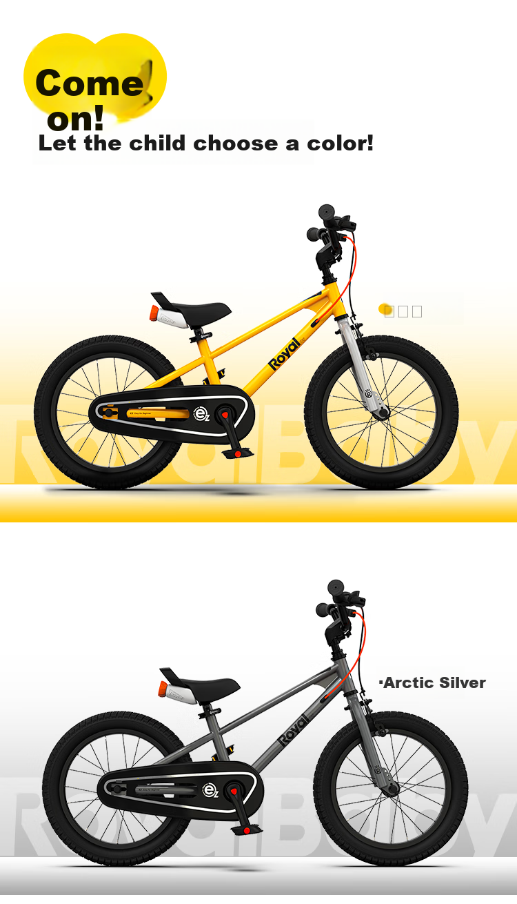 Детский велосипед RoyalBaby Easy-Ride Performance 18 дюймов, серебристый