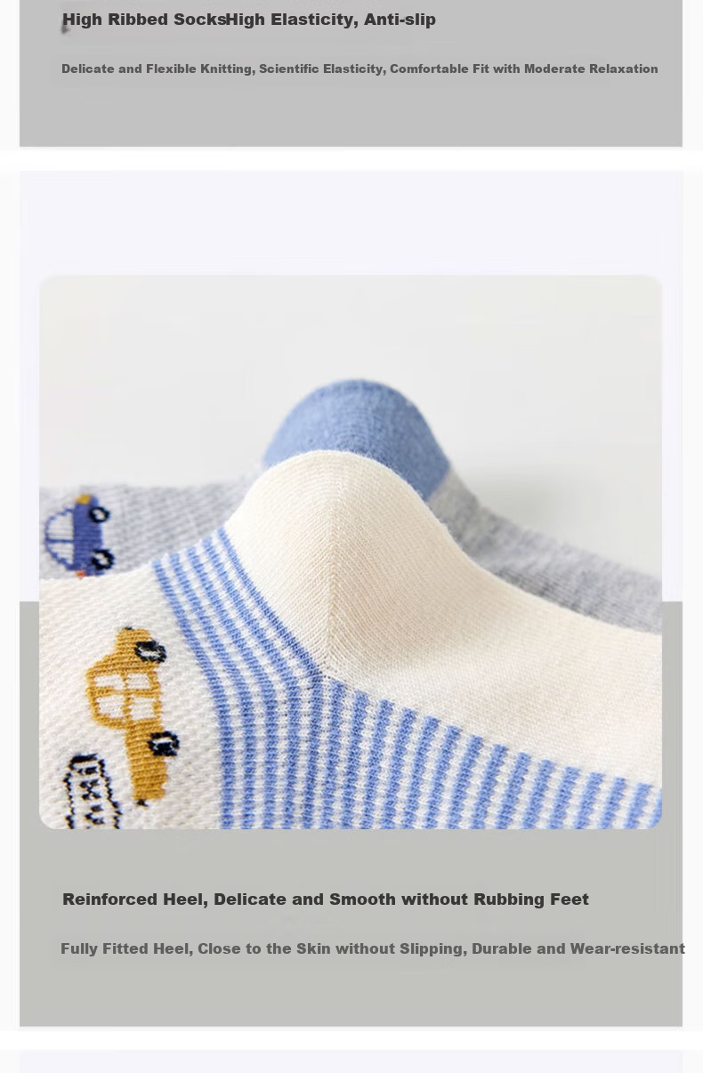 Yimian Boys' Summer Thin Mesh Socks, Xinjiang Cotton Mid-Calf Socks, for Children, Students, Teenagers, 8 Pairs