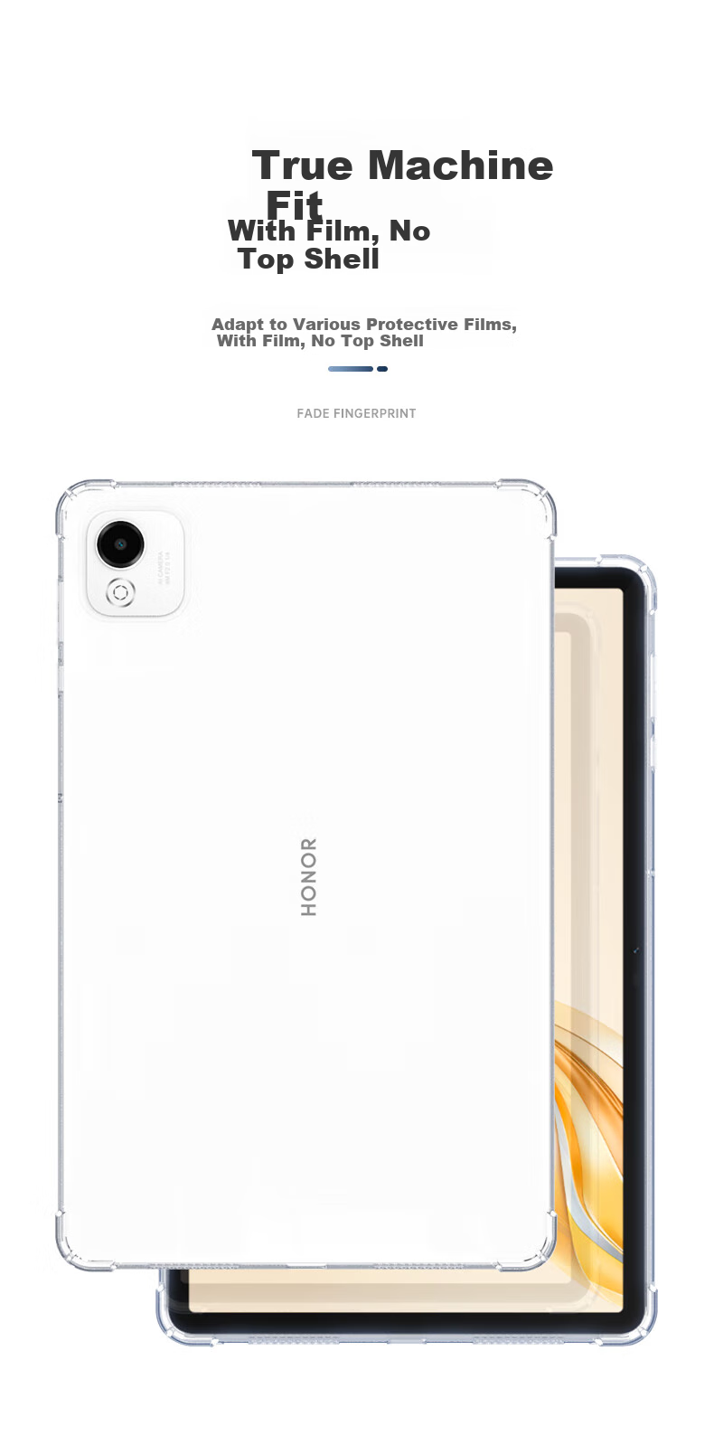 Защитный чехол BIAZE для планшета Honor X10 Pro/X9 Pro 11.5 дюймов, противоударный, из ТПУ, с защитой углов, прозрачно-белый