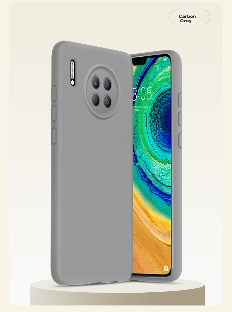 Чехол для Huawei Mate30, силиконовый, противоударный, черный
