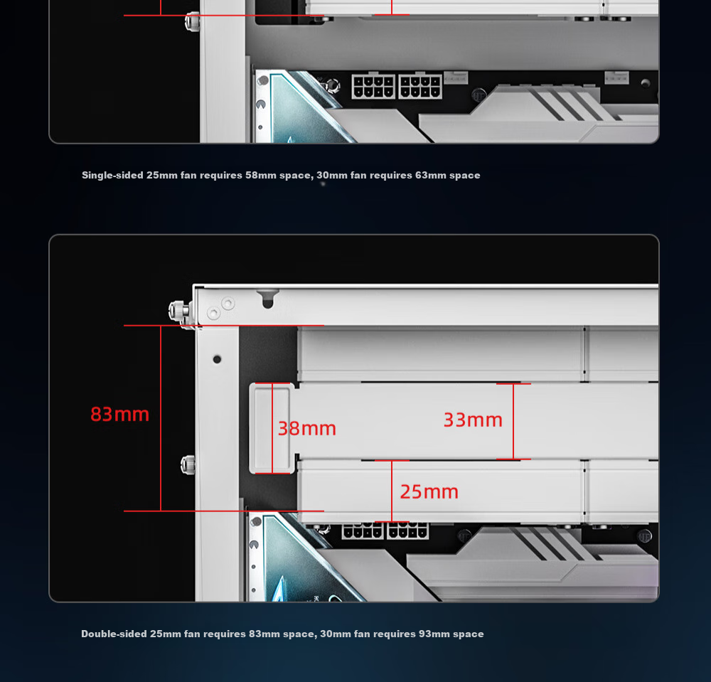 Комплект термопасты ID-COOLING Snow Border DX240 White Fanless, белый