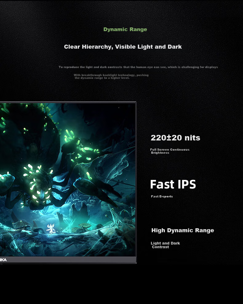 Игровой монитор KONKA KM2721, 27 дюймов, 2K (2560x1440), 180 Гц, IPS, FreeSync