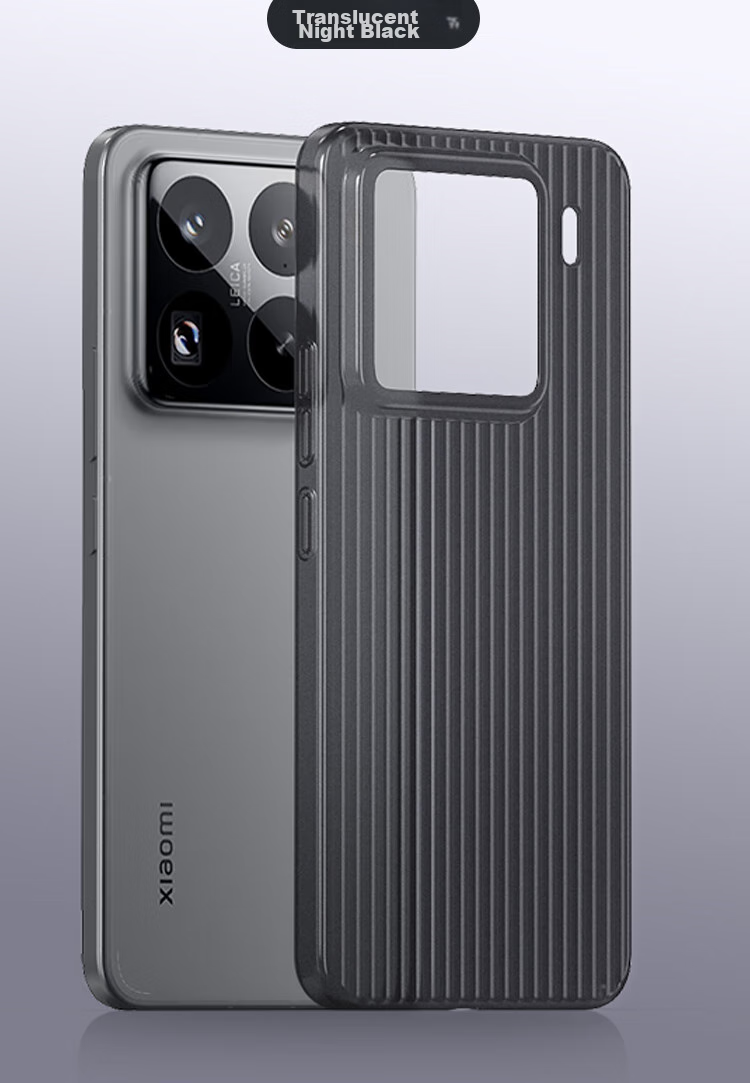 ESCASE Ультратонкий матовый чехол для Xiaomi 15 Pro, защита камеры, противоударный силиконовый чехол с простым дизайном для мужчин и женщин, грязеотталкивающий, анти-отпечатки пальцев, полупрозрачный белый