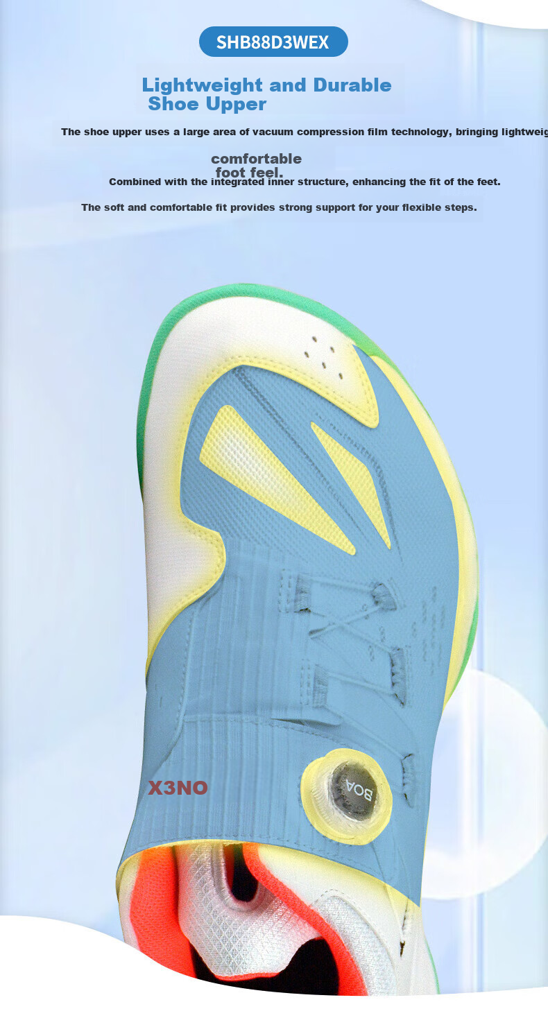 Кроссовки для бадминтона YONEX SHB88D3EX, профессиональные, с амортизацией Power Cushion, синие, размер 39.5