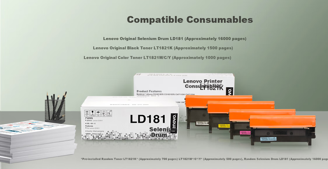 Лазерный МФУ Lenovo CM7110W, цветной, А4, Wi-Fi, USB