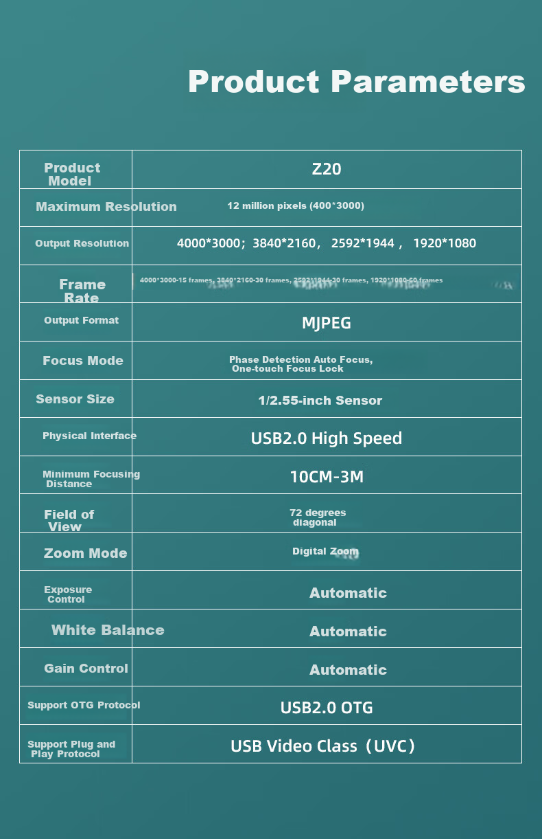 Веб-камера Huiboshi 4K HD с микрофоном, 12MP, для онлайн-уроков, прямых трансляций, видеозвонков, автофокус, USB, удаленное обучение, домашние задания, высокоскоростная камера