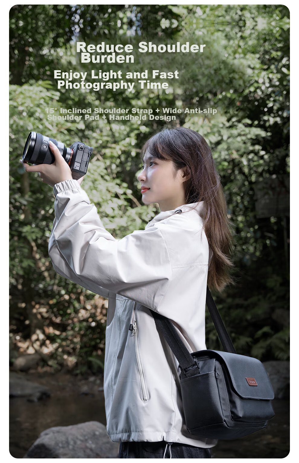 Фотосумка Llano, сумка для фотоаппарата, наплечная сумка через плечо для DSLR, ретро повседневная зеркальная внутренняя сумка, сумка для хранения объектива, водонепроницаемая, подходит для Canon, Sony, Nikon, Fuji и Leica