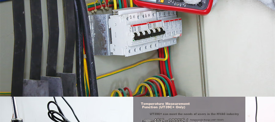 Цифровой мультиметр UNI-T UT39A+, ручной диапазон, многофункциональный бытовой прибор, измерение сопротивления, емкости, напряжения, силы тока