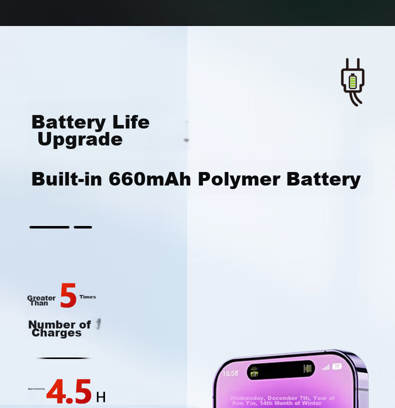 Зарядный чехол Masentek для Apple AirPods Pro/1/2/3/4, беспроводная зарядка, замена утерянных или поврежденных чехлов