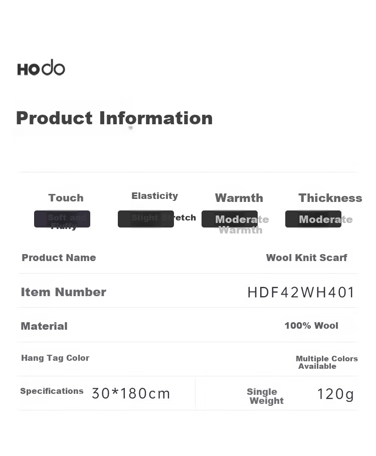 Шарф Hodo 100% шерсть, женский, для корпоративных заказов, красный, подарочный набор на Новый год и День Святого Валентина