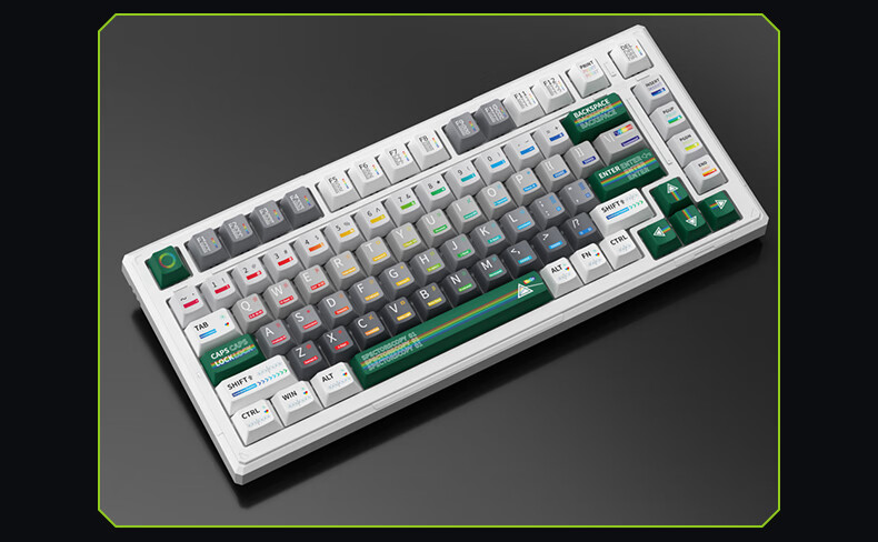 Механическая клавиатура Ikbc K75, 83 клавиши, трехрежимная, RGB-подсветка, беспроводная, Bluetooth, проводная, Xingyue Silent Switches