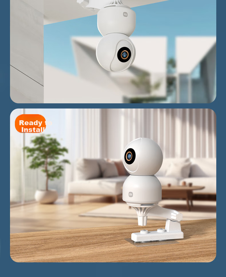 Держатель для камеры Xiaomi Xuanyi, без сверления, для умных камер Yingshi, TP-LINK, Xiaomi, Huawei, Lechange 360, белый