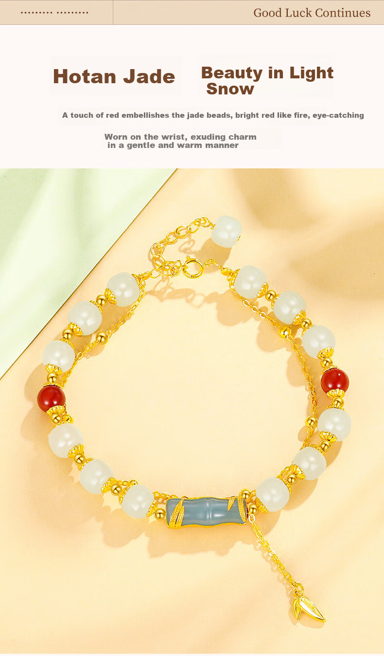 Браслет Sino gem "Юный бамбук" из серебра 925 пробы, женский, подарок на День рождения и День Святого Валентина