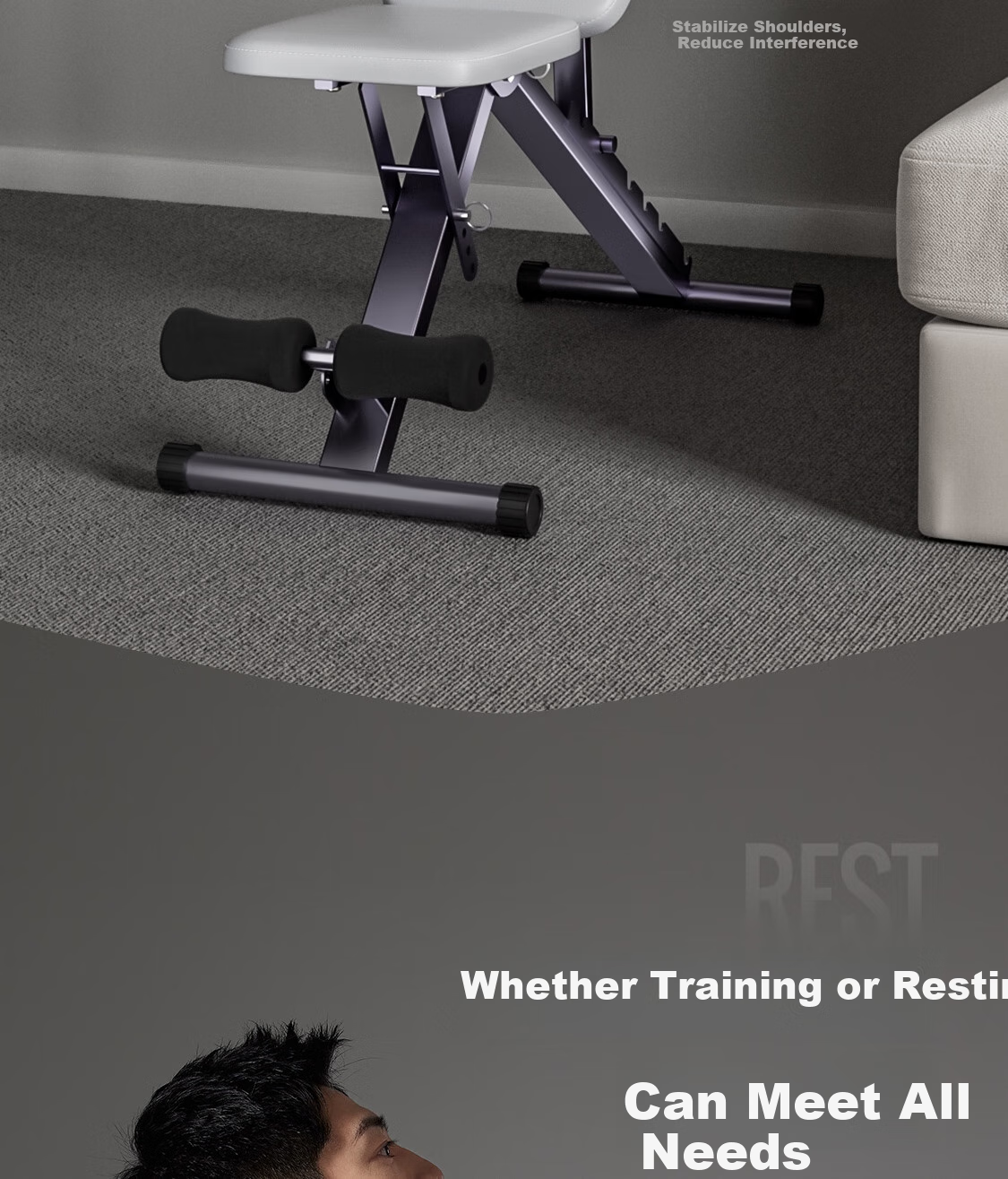 Скамья для фитнеса Keep Adjustable Dumbbell Bench D1 Professional Edition, складная, многофункциональная