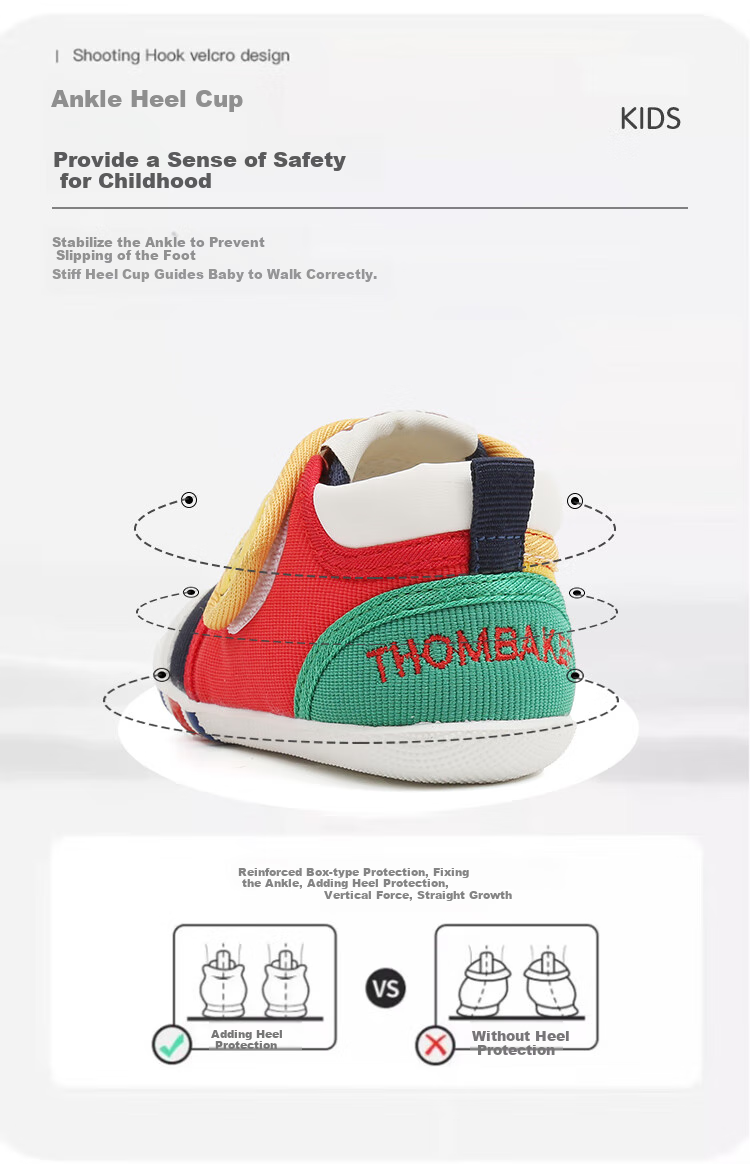 Детские ботинки ThomBaker, модель "Color Block Bear Design", весна-осень, для малышей, размер 20
