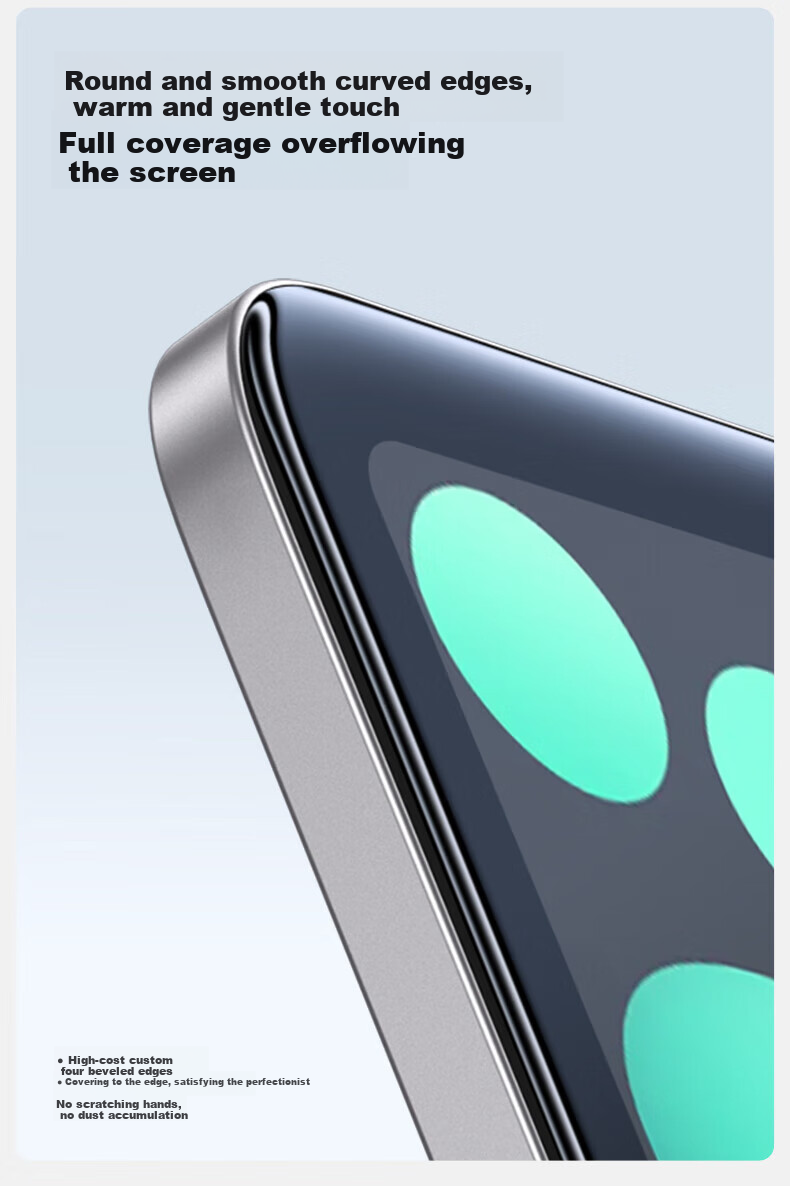 Защитное стекло Shanmo для iPad Pro 12.9 (2018-2022), полноэкранное, противоударное, антибликовое, HD Clear
