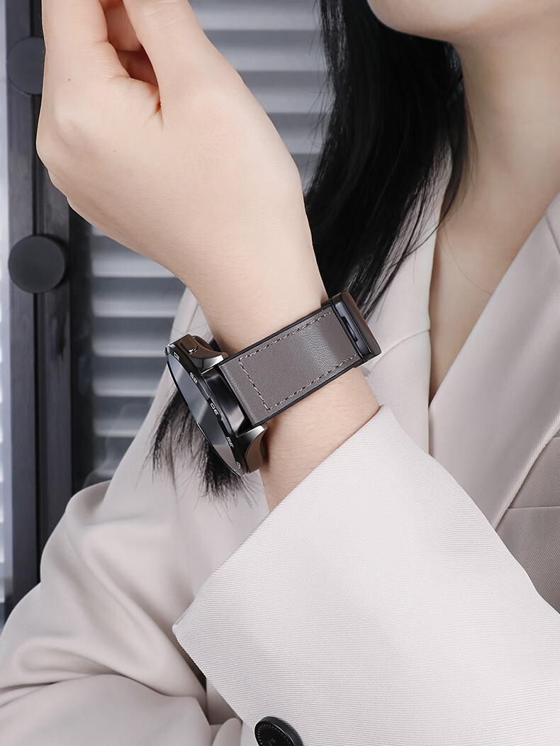 Ремешок Weiqiantu для Huawei GT6/GT5/5 Pro/Watch 5/4/4 Pro/3/3 Pro/2, 46/48 мм, классический 22 мм, натуральная кожа, коралловый