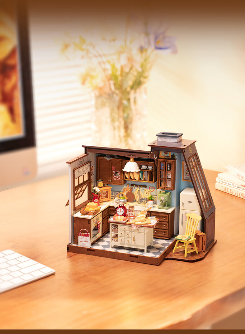 Конструктор Rolife "Пекарня" DIY Dollhouse, подарок на день рождения, День Святого Валентина, Новый год