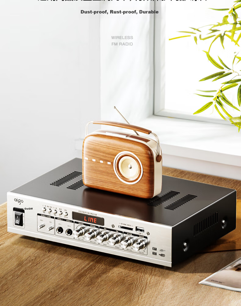 Aiguozhe X139 Комплект настенных акустических систем 2.0, 150 Вт, Bluetooth, для конференц-залов, тренировок, ресторанов, классов