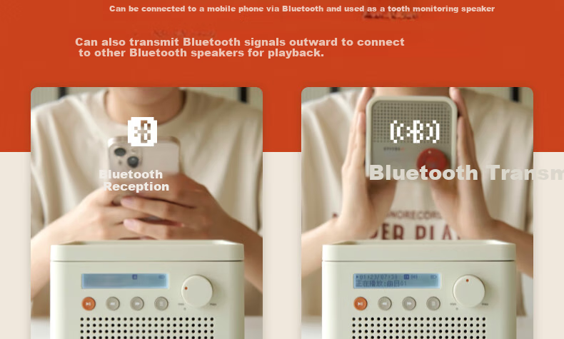 Портативная колонка Syitren R200, CD-плеер с Bluetooth, в винтажном стиле, белый