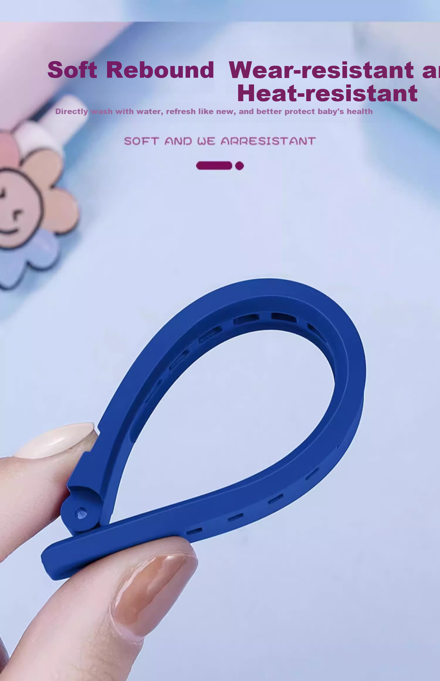 Ремешок CHENSONG для детских смарт-часов Huawei Watch Kids 5 Active Edition / 5 New Glory Edition, силиконовый, розовый