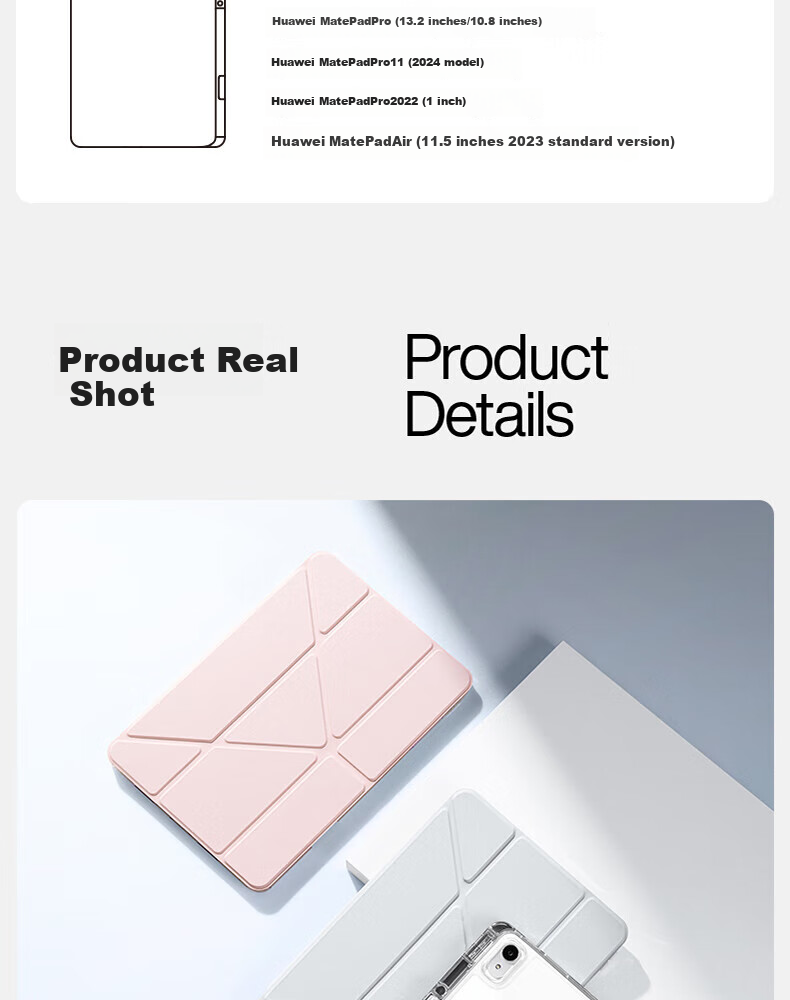 Защитный чехол Shanmo для Huawei MatePad 11.5/11.5S, версия Soft Light/Dynamic, 11.5 дюймов, с держателем для стилуса, серый