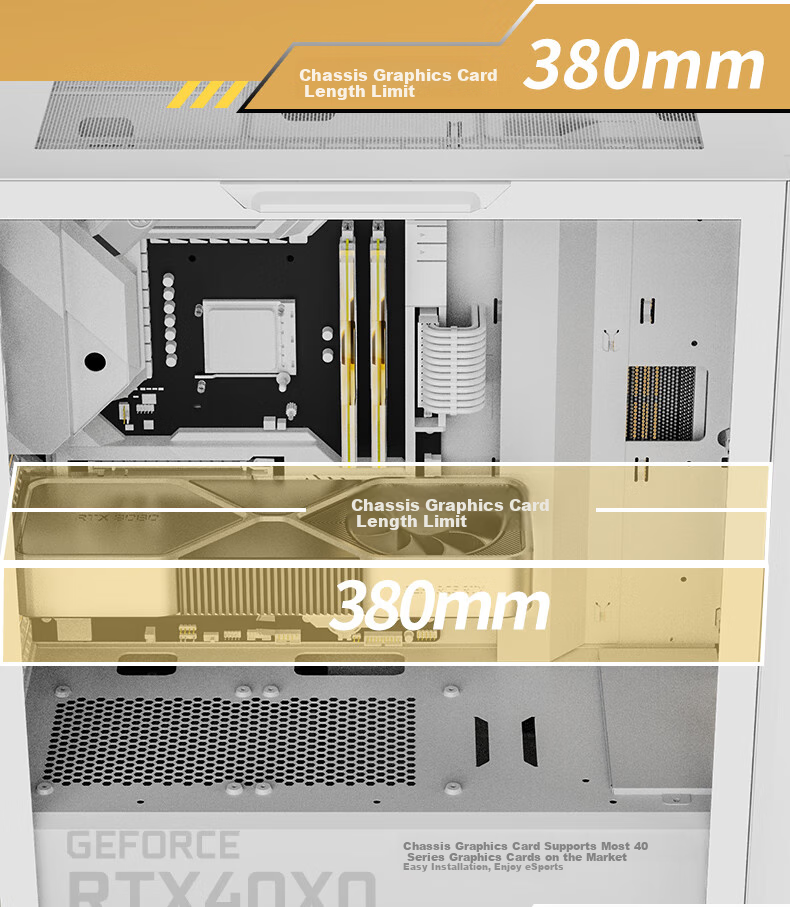 Компьютерный корпус Great Wall HIDDENBLADE H513W, белый, ATX/E-ATX/mATX/Mini-ITX, Full-Tower, с окном на боковой панели