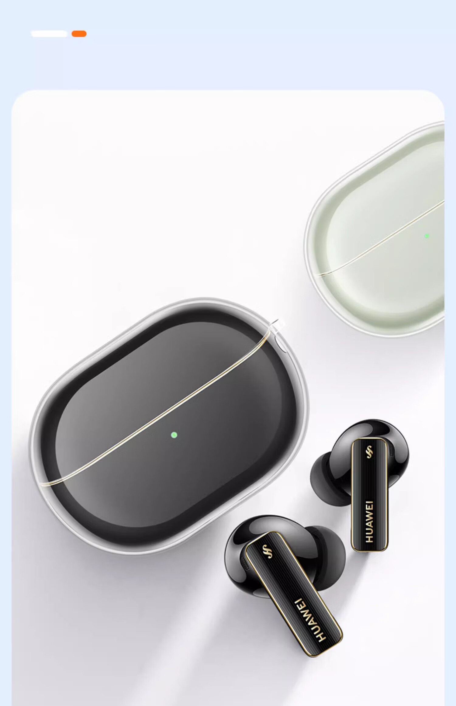 Чехол для наушников Aolang для Huawei FreeBuds Pro 4, защитный чехол, противоударный, пыленепроницаемый, силиконовый прозрачный чехол для голого устройства, минималистичный стиль + ремешок