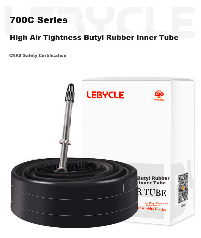 Велосипедная камера LEBYCLE 700C, 28-дюймовая шина, клапан Presta 32 мм, 60 мм, 2 шт.