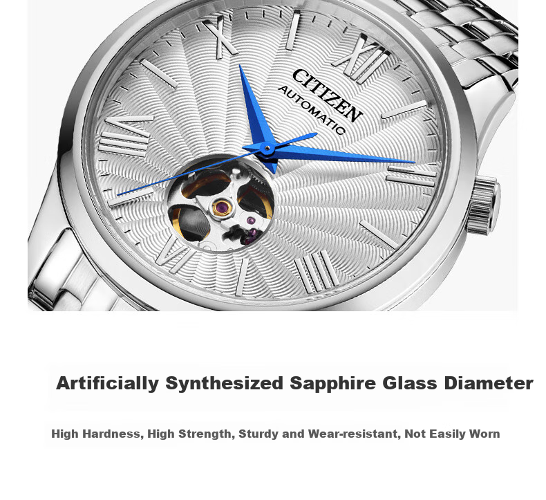 Мужские часы CITIZEN NH9130-17A, механические с автоподзаводом, кожаный ремешок, винтажный дизайн