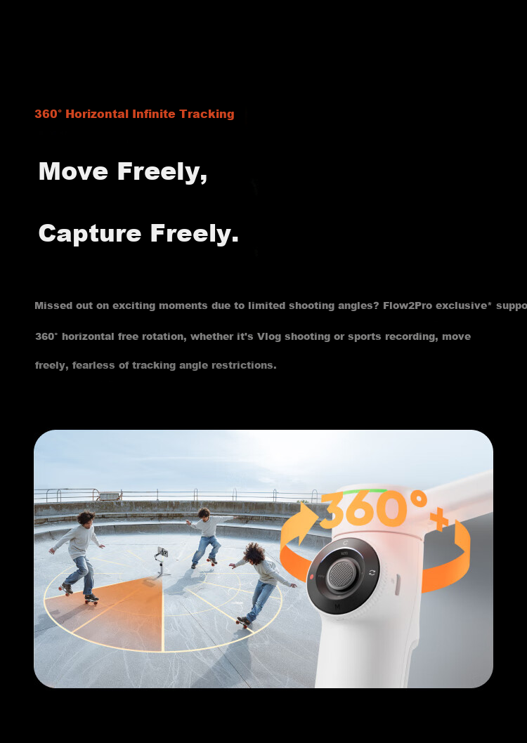 Стабилизатор для смартфона Yingshi Insta360 Flow 2 Pro, ручной AI-трекинг, 3-осевая стабилизация, инструмент для видеоблогов