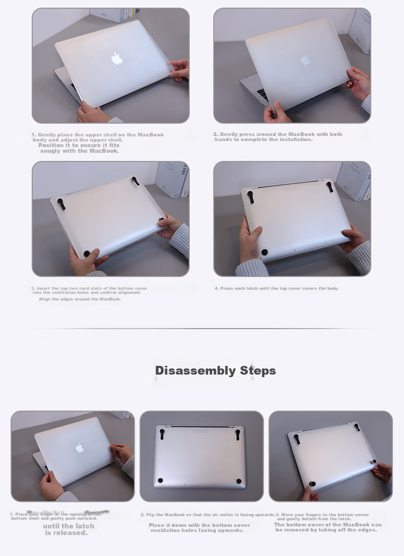 Защитная пленка VOKAMO для MacBook Pro 16/21, противоударная, устойчивая к царапинам, матовая, полупрозрачная черная