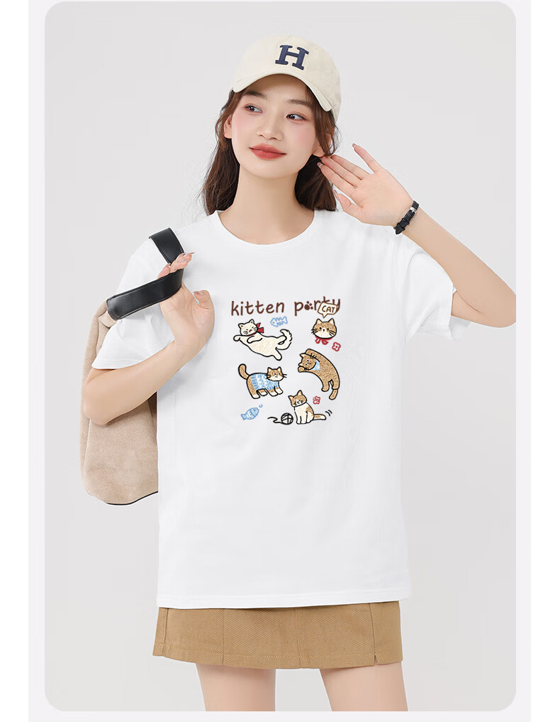 MJ STYLE Футболка унисекс с коротким рукавом, свободный крой, летняя модель 2026, дышащая, базовая футболка