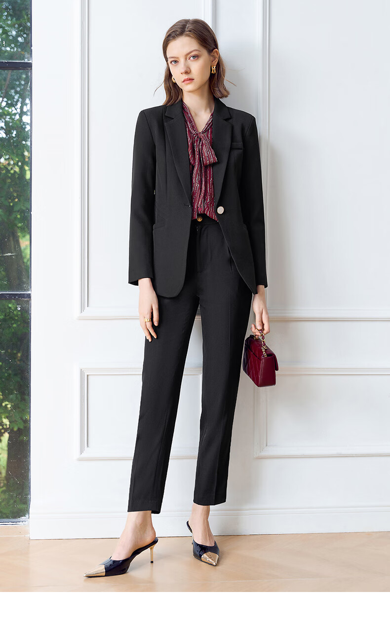 Женская блузка YANYEE с длинным рукавом, винтажная элегантная блузка для работы, красный цветочный узор, размер M