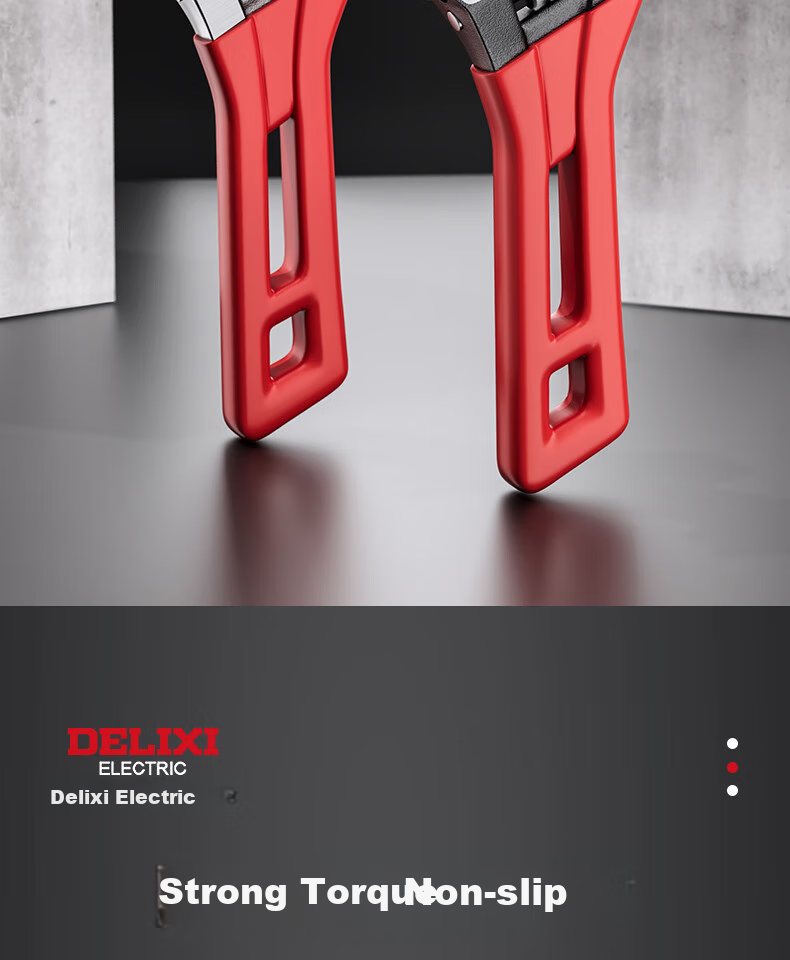Разводной ключ DELIXI ELECTRIC, многофункциональный, с широким зевом, для сантехники и ванной комнаты, 5 дюймов