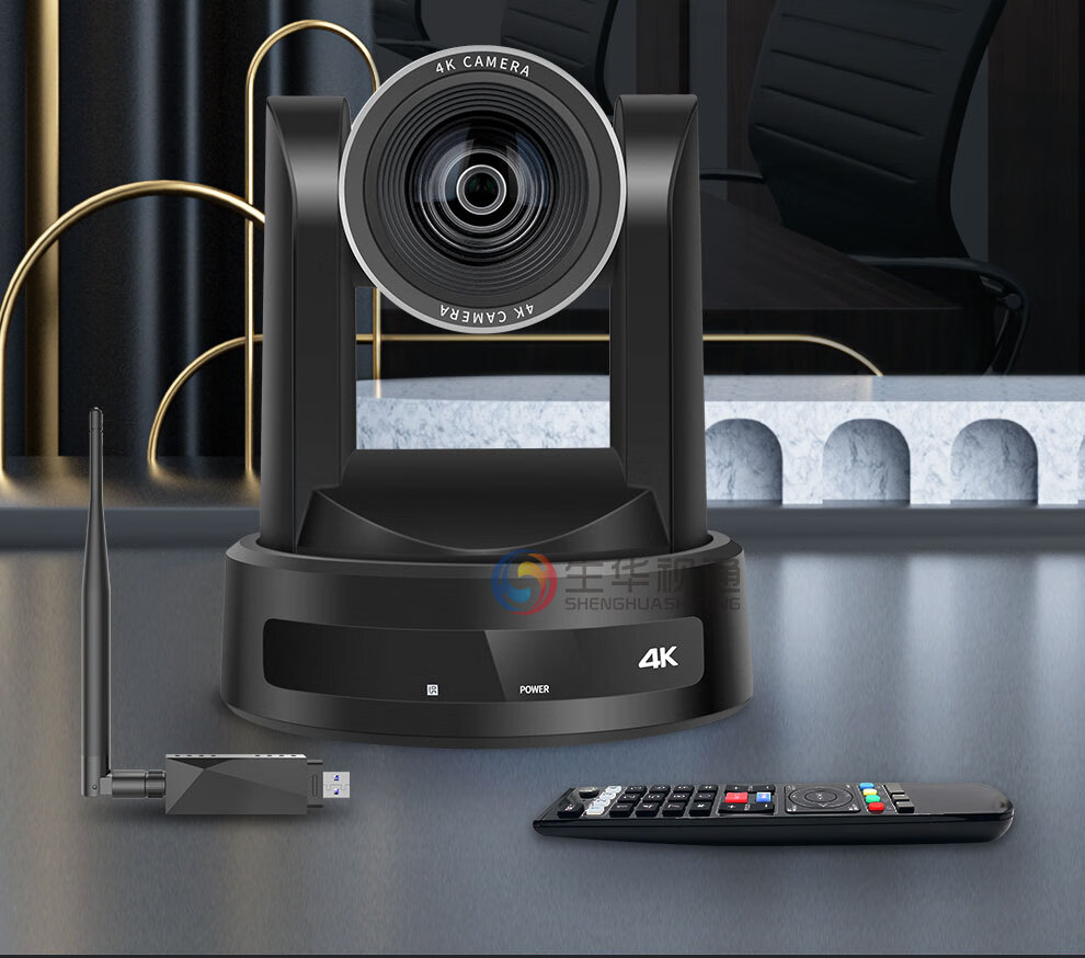 Камера для видеоконференций SHENGHUASHITONG 4K Ultra HD, 8 Мп, 5.8G беспроводная, 3x оптический зум, 105° широкоугольная, без искажений, USB веб-камера для Tencent Meeting SH-PK510WF