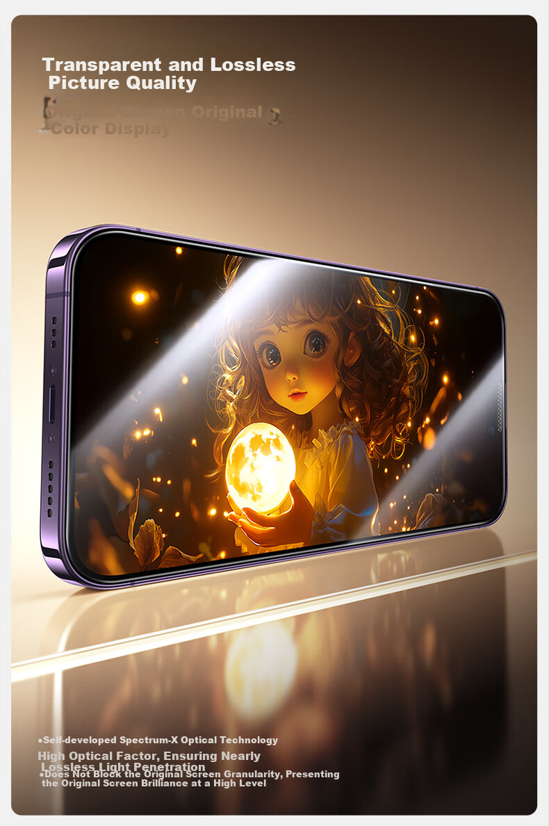 Защитное стекло SmartDevil для iPhone 14 Pro Max, полное покрытие, высокая четкость, защита от царапин и отпечатков пальцев, пыленепроницаемое, 2 шт.