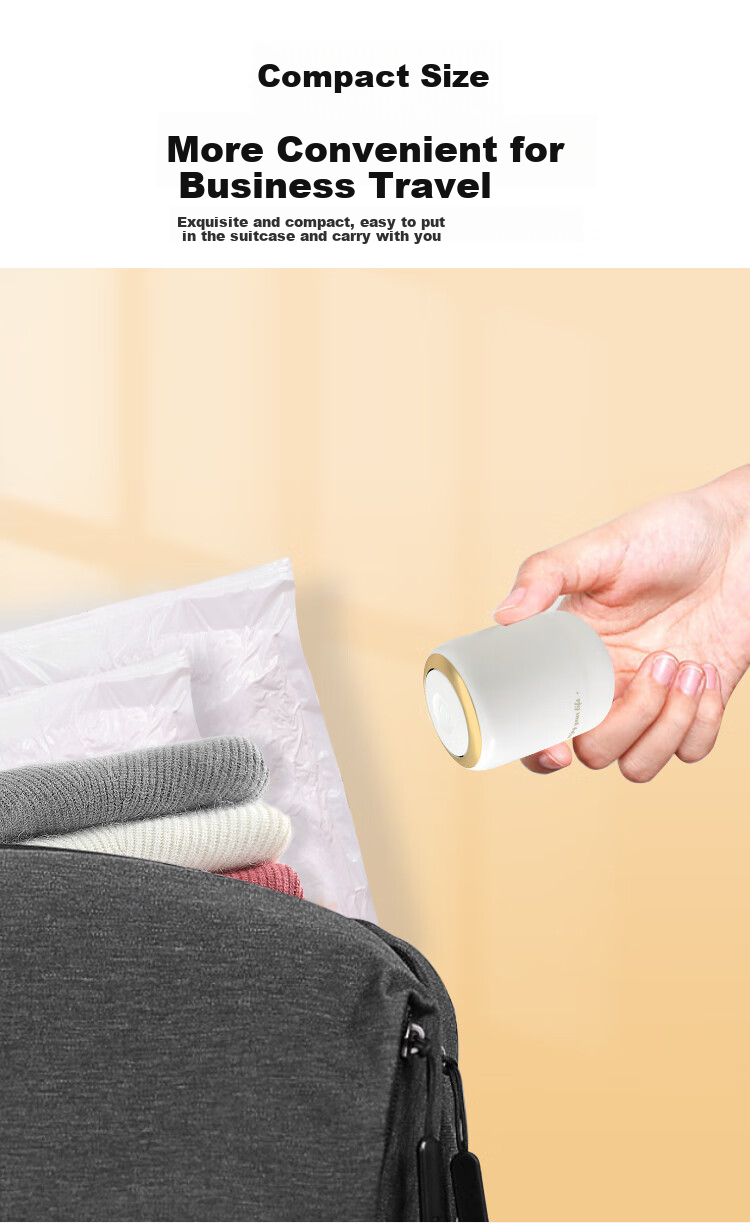 JD Original Мини-циклонный электрический воздушный насос, 10с Быстрое всасывание, вакуумный компрессионный насос [Подходит для общежитий]