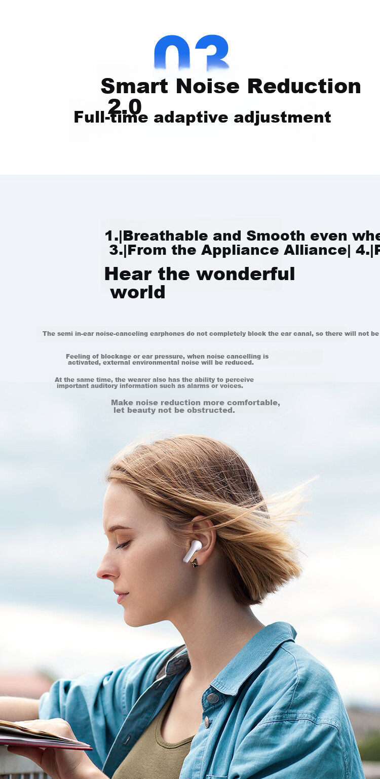 Беспроводные наушники Rongyaoqinxuan TiinLab S7, Bluetooth, Hi-Fi звук, шумоподавление, титановый серебристый