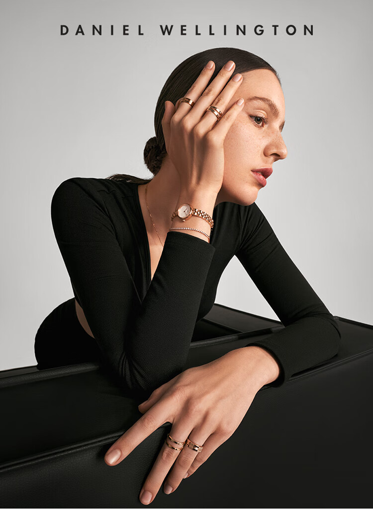Кольцо Daniel Wellington, мужское/женское, парное, элегантное серебряное, размер 68