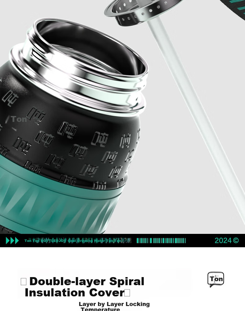 Термос-кружка BOTTLED JOY Ddundun, 750 мл, с ситечком для чая, из нержавеющей стали 316, для спорта, подарок