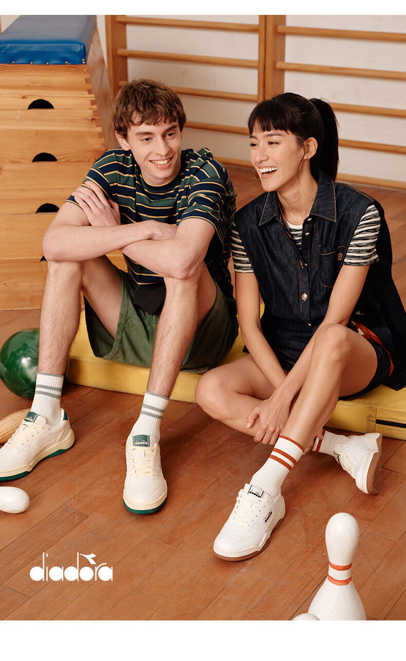 Diadora Мужские и женские низкие дышащие повседневные кроссовки ACTION, ярко-белый/цирконовый черный/ледяной белый, размер 37
